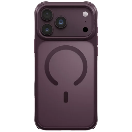 iPhone 18 Pro Max / 17 Pro Max burgundské UNIQ Veren Magclick Charging puzdro - 2
