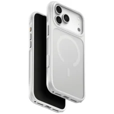 iPhone 18 Pro Max és 17 Pro Max krétafehér UNIQ Veren Magclick Charging tok