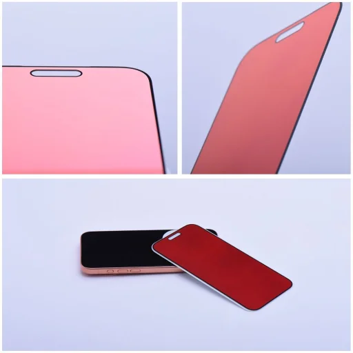 Apple iPhone 15 Pro Max Magenta Bestsuit Flexibilné hybridné sklo 5D farebné privátne 180 - 7