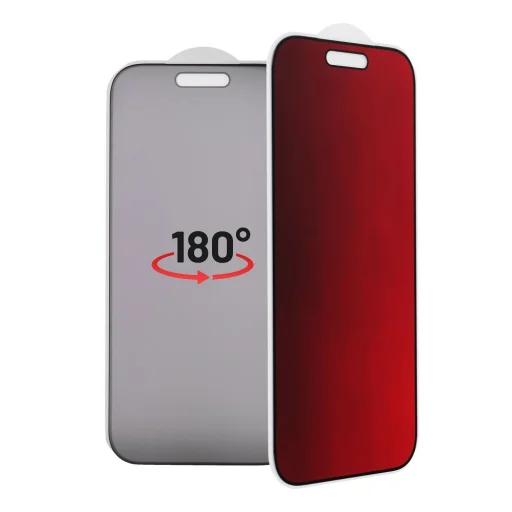  Apple iPhone 15 Pro Max Magenta Bestsuit Rugalmas hibrid üveg 5D színes adatvédelmi 180 - 2