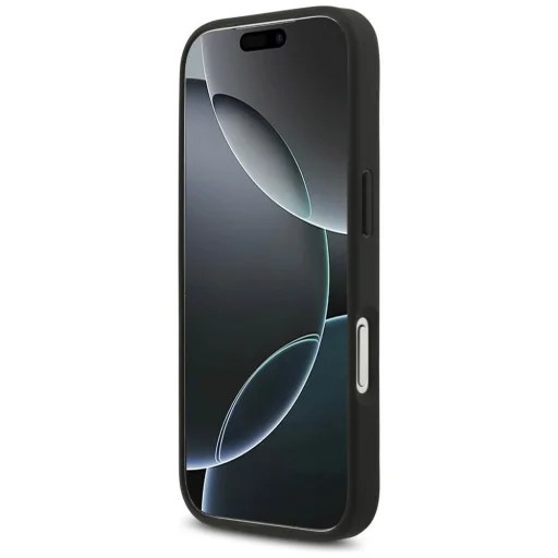  iPhone 18 Pro szürke Guess PU 4G Metal Logo tok - 4