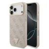  Apple iPhone 18 Pro Max rózsaszín Guess PU bőr 4G strasszos háromszög logós aranykeretes MagSafe tok thumbnail