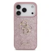  iPhone 18 Pro rózsaszín Guess PU Fixed Glitter 4G Metal Logo tok thumbnail