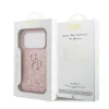  iPhone 18 Pro rózsaszín Guess PU Fixed Glitter 4G Metal Logo tok thumbnail
