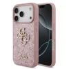  iPhone 18 Pro rózsaszín Guess PU Fixed Glitter 4G Metal Logo tok thumbnail