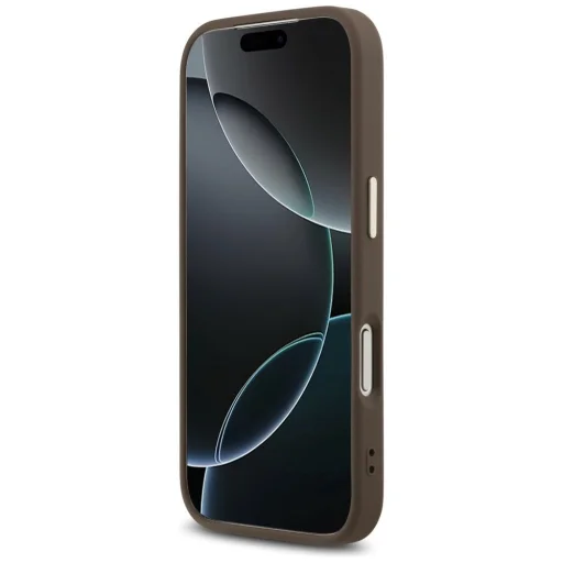Hnedý kryt Guess Hardcase 4G Big Classic Logo pre iPhone 18 Pro (GUHCP18L4GMGCBR) - 5
