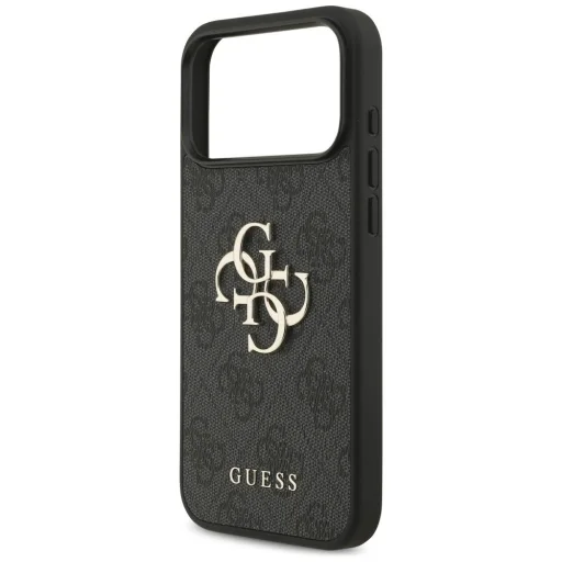 Sivé puzdro Guess PU 4G s kovovým logom pre iPhone 18 Pro Max - 6