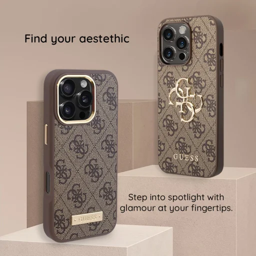  Apple iPhone 18 Pro Rózsaszín Guess Hardcase 4G Big Logo (GUHCP18L4GMGPI) tok - 10