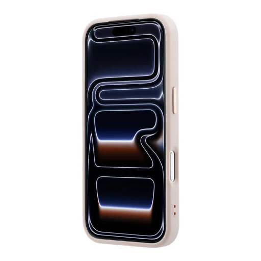  Apple iPhone 18 Pro rózsaszín Guess 4G keménytok nagy műgyanta logóval (GUHCP18L6P4SRMLP) - 4
