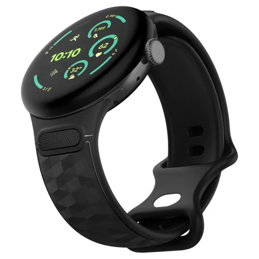 Google Pixel Watch 3 / Watch 4 / Watch 5 45 mm matná čierna Spigen Parallax (AMP10192) - 6