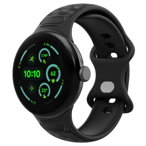 Google Pixel Watch 3 / Watch 4 / Watch 5 45 mm matná čierna Spigen Parallax (AMP10192) - 1