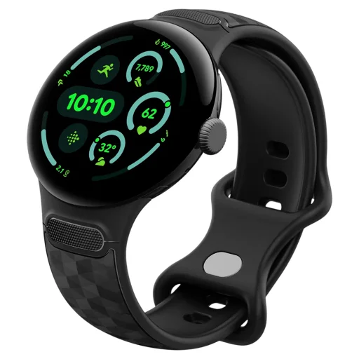 Google Pixel Watch 3 / Watch 4 / Watch 5 45 mm matná čierna Spigen Parallax (AMP10192) - 4