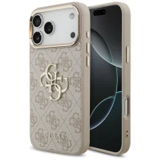 Apple iPhone 18 Pro Max ružové puzdro Guess Hardcase 4G Big Classic Logo GUHCP18X4GMGCPI