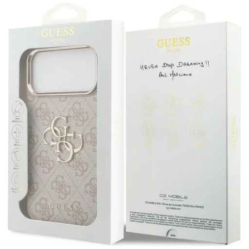Apple iPhone 18 Pro Max ružové puzdro Guess Hardcase 4G Big Classic Logo GUHCP18X4GMGCPI - 8