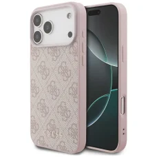  iPhone 18 Pro Max rózsaszín Guess Hardcase 4G Classic Logo GUHCP18XG4GFPI tok