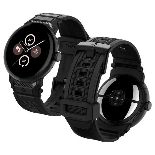 Google Pixel Watch 3 / Watch 4 / Watch 5 45mm čierny remienok Spigen Rugged Band (AMP07600) - 1