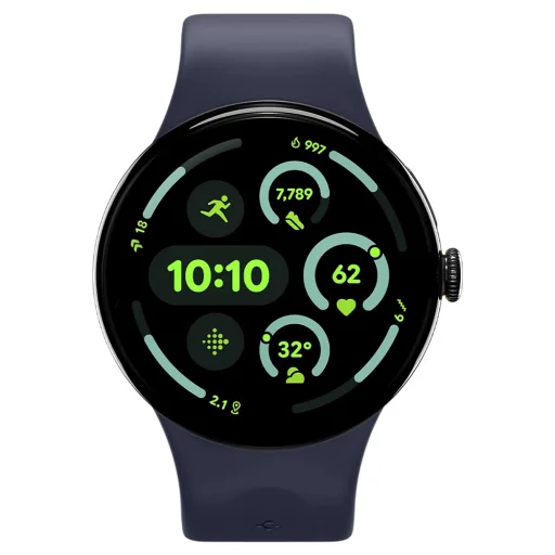 Google Pixel Watch 3 / Watch 4 / Watch 5 45 mm remienok Spigen Nano Pop – čučoriedková námornícka modrá - 3
