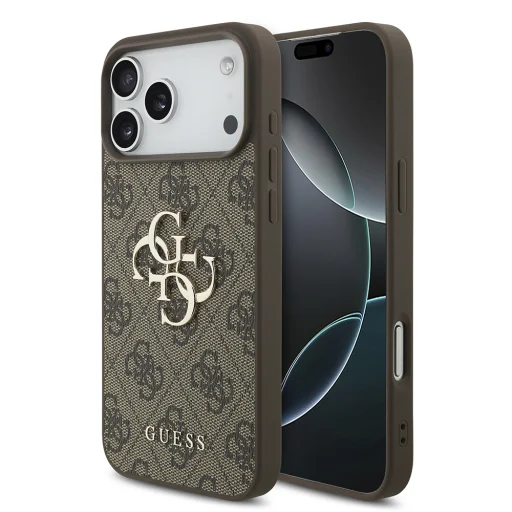  iPhone 18 Pro Max barna Guess Hardcase 4G Big Logo GUHCP18X4GMGBR tok - 1