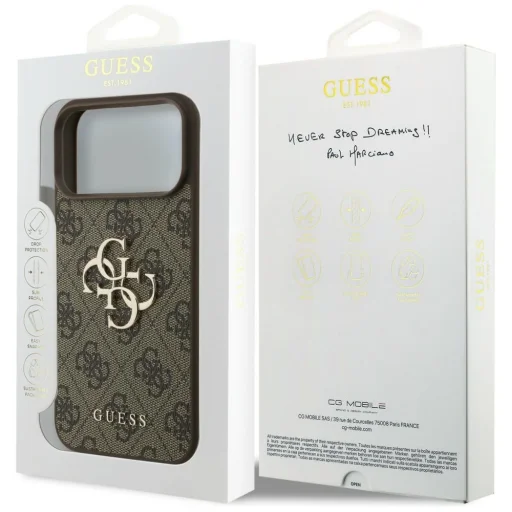 iPhone 18 Pro Max hnedé puzdro Guess Hardcase 4G Big Logo GUHCP18X4GMGBR - 8