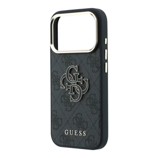  iPhone 18 Pro Max fekete Guess Hardcase 4G Big Resin Logo tok - 6