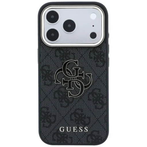 iPhone 18 Pro čierny Guess 4G Big Resin Logo pevný kryt - 3