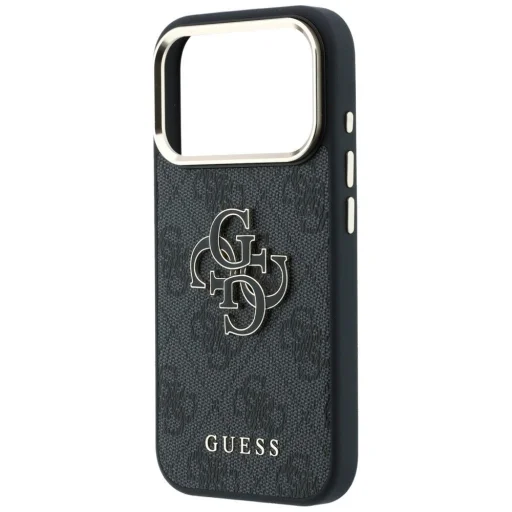 iPhone 18 Pro čierny Guess 4G Big Resin Logo pevný kryt - 6