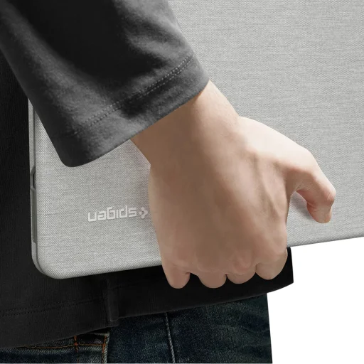 Puzdro Spigen Urban Fit ACS11542 pre MacBook Neo 13-palcový, melanžovo sivé - 6