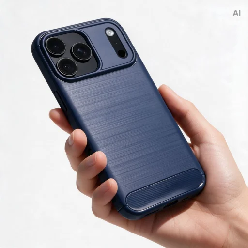 iPhone 17 Pro Max / 18 Pro Max modré puzdro Carbon 2.0 - 3