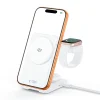 Tech-Protect A56 3 v 1 magnetická MagSafe bezdrôtová nabíjačka 25 W Qi2.2 biela thumbnail