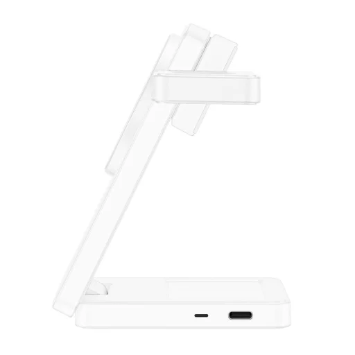 Tech-Protect A56 3 v 1 magnetická MagSafe bezdrôtová nabíjačka 25 W Qi2.2 biela - 3
