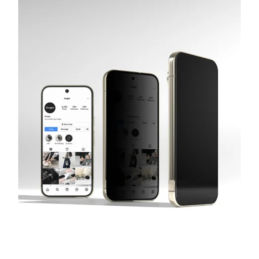 Google Pixel 9 Pro / 10 Pro / 11 Pro Ringke Easy Slide privátne tvrdené sklo, 2 ks - 3