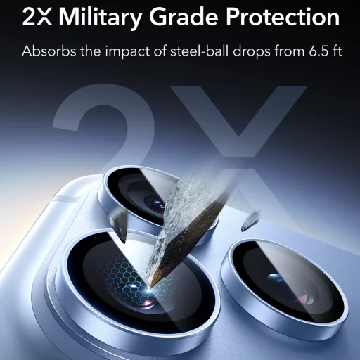 iPhone 18 Pro / iPhone 18 Pro Max hnedé ESR Armorite ochranné sklo na kameru - 3