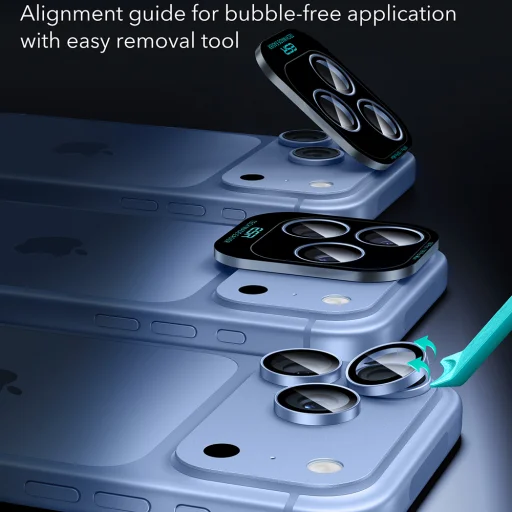 iPhone 18 Pro / iPhone 18 Pro Max hnedé ESR Armorite ochranné sklo na kameru - 7