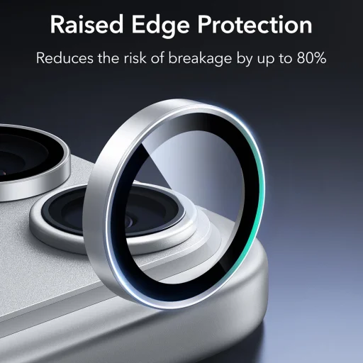 Apple iPhone 18 Pro / iPhone 18 Pro Max strieborné ESR Armorite ochranné sklo na kameru - 2
