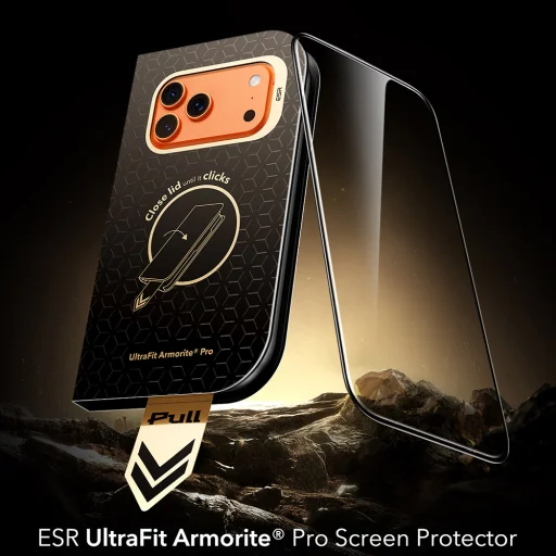 iPhone 18 Pro / iPhone 17 Pro čierne ESR UltraFit Armorite Pro ochranné tvrdené sklo - 2