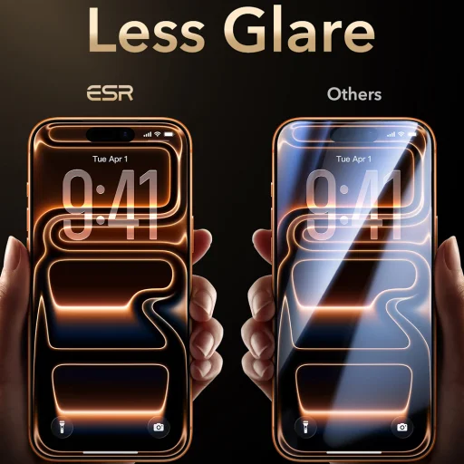 iPhone 18 Pro / iPhone 17 Pro čierne ESR UltraFit Armorite Pro ochranné tvrdené sklo - 6