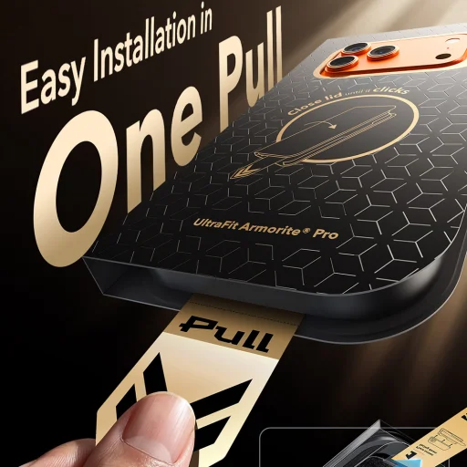 iPhone 18 Pro / iPhone 17 Pro čierne ESR UltraFit Armorite Pro ochranné tvrdené sklo - 7