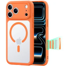 iPhone 18 Pro / iPhone 17 Pro matné oranžové puzdro ESR Classic Hybrid HaloLock