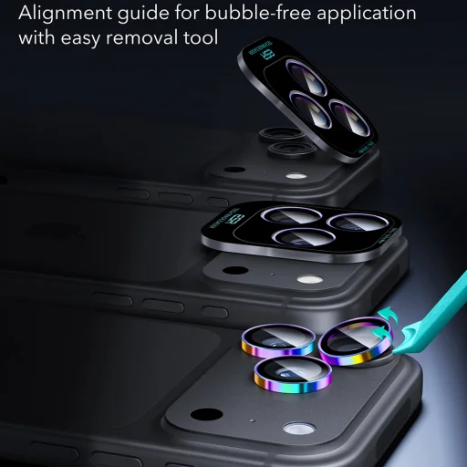 iPhone 18 Pro / iPhone 18 Pro Max Chromatic ESR Armorite ochranné tvrdené sklo na šošovku fotoaparátu - 7