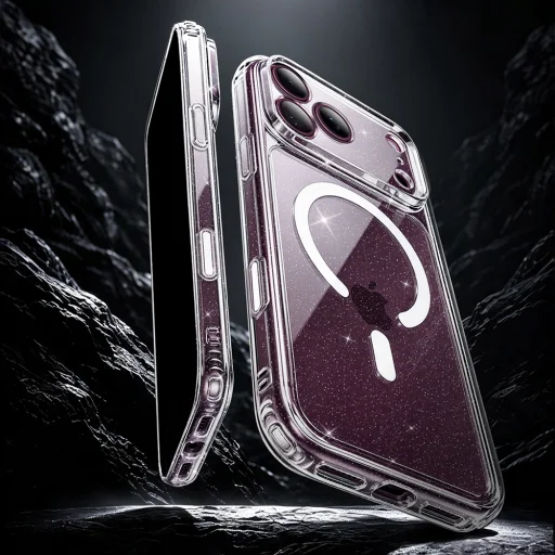 iPhone 18 Pro Max / iPhone 17 Pro Max priesvitné trblietavé puzdro ESR Classic Hybrid HaloLock - 2