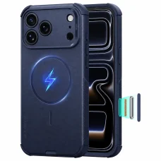 Modré puzdro ESR Cyber HaloLock pre iPhone 18 Pro / iPhone 17 Pro