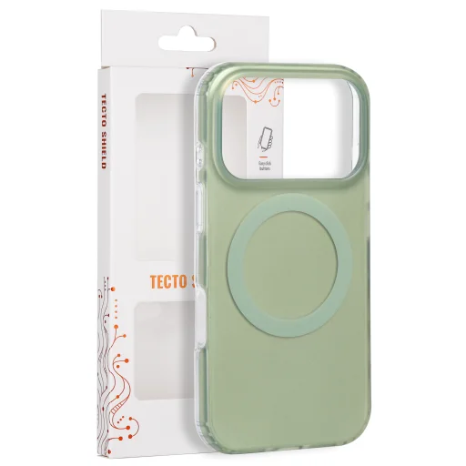 iPhone 17 Pro 6,3" / 18 Pro 6,3" olivovozelené magnetické puzdro Tecto Shield Mistiq - 1