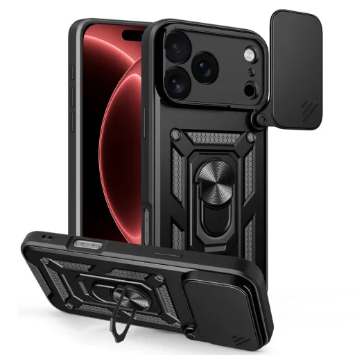 iPhone 18 Pro / iPhone 17 Pro čierne puzdro Techsuit CamShield Series - 1