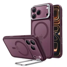 Apple iPhone 18 Pro Max / iPhone 17 Pro Max matt mélybordó ESR Classic Hybrid HaloLock Kickstand tok