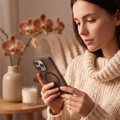 iPhone 16 Pro 6,3-palcové hnedé puzdro Tecto Shield Mistiq Mag - 6