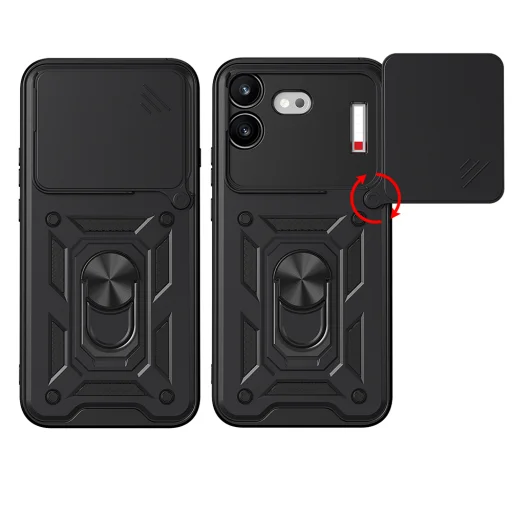 Puzdro Nothing Phone (4b) Black Techsuit CamShield Series - 2