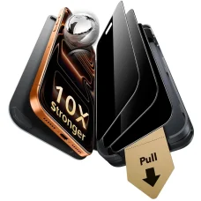 iPhone 18 Pro čierne ESR Privacy Armorite UltraFit ochranné sklo na displej, 3 ks