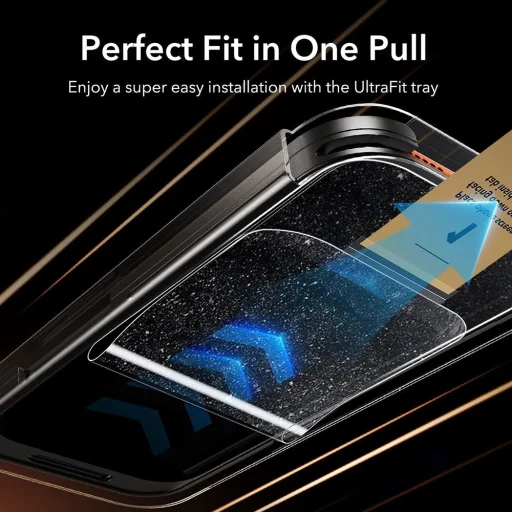 iPhone 18 Pro Max čierne ESR Privacy Armorite UltraFit ochranné sklo (3 ks) - 6