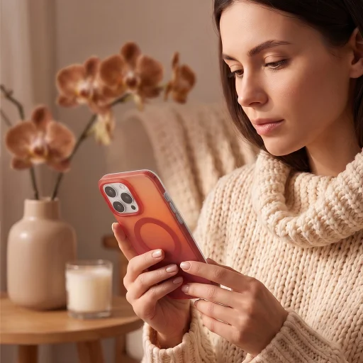 iPhone 16 Pro 6,3 palca červené magnetické puzdro Tecto Shield Mistiq - 6