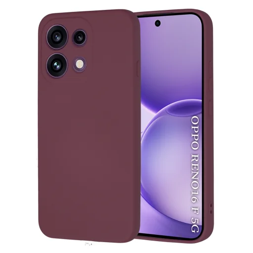  Oppo Reno16 F / Reno16 FS szilvavörös Techsuit SoftFlex szilikontok - 1